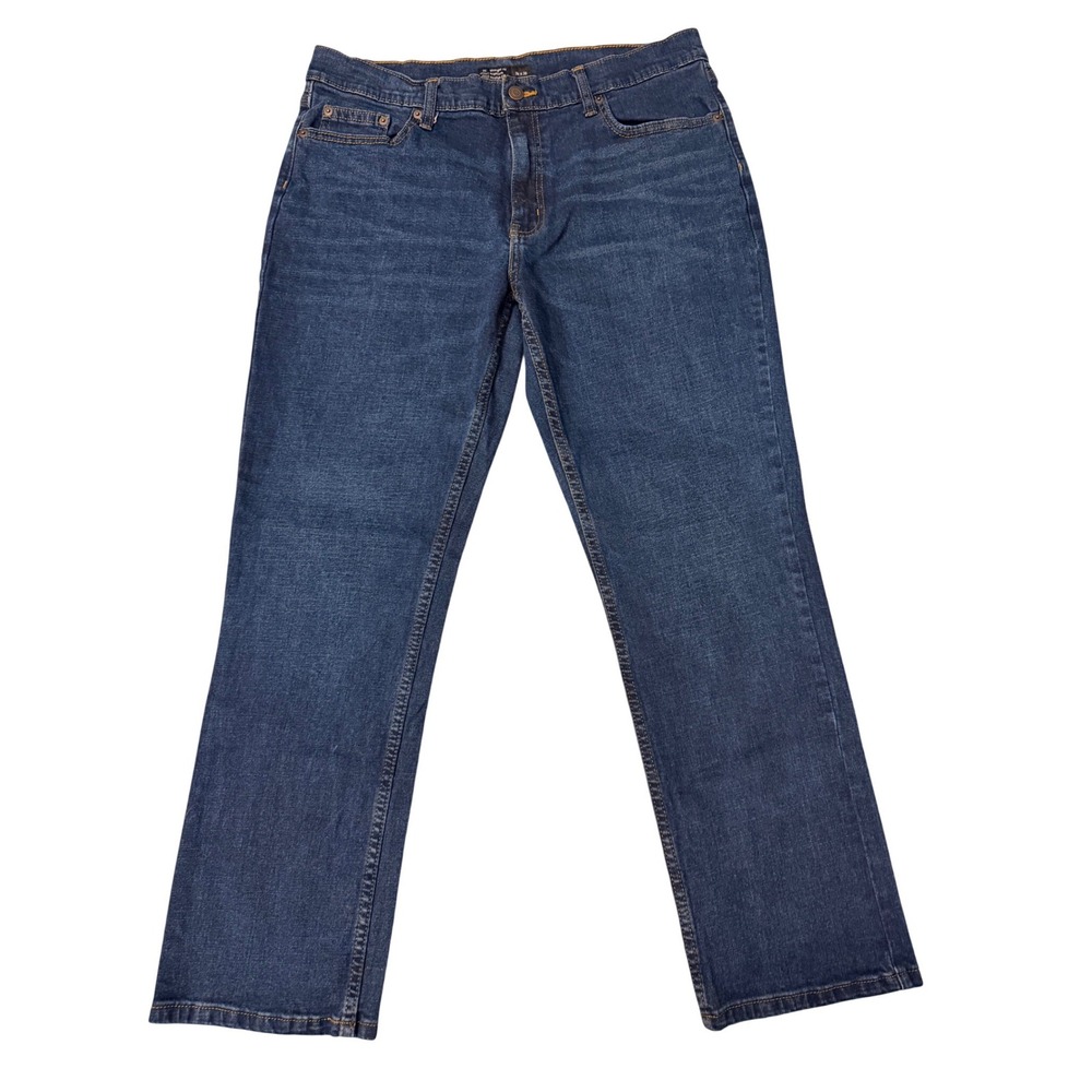 Mens Members Mark Premium Stretch Denim Straight‎ Fit Jeans 36x30 Dark Wash